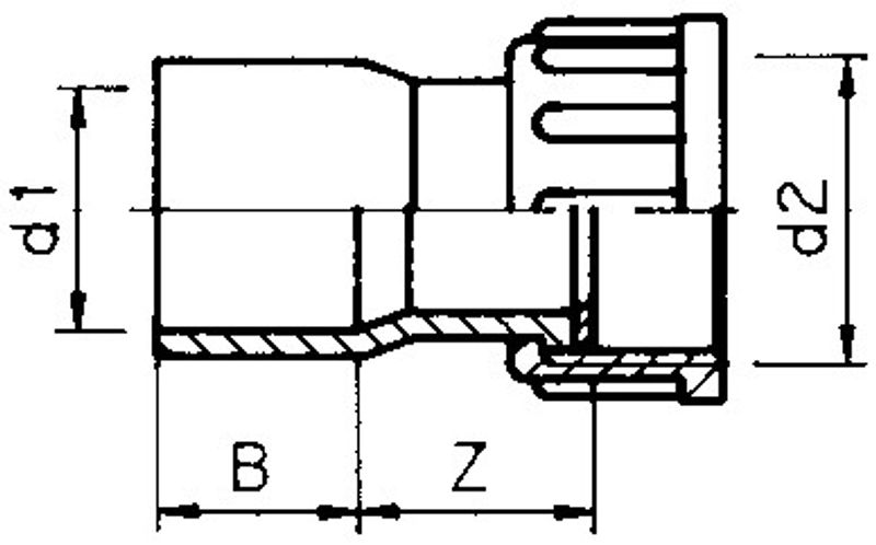 PVC Union 2/3 | 63mm X 2 ½