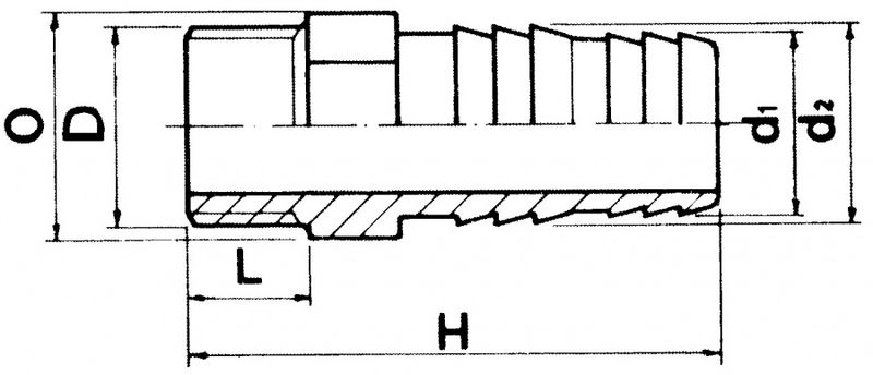 Pvc Slangestuss/Lim | Ø32mm PN16