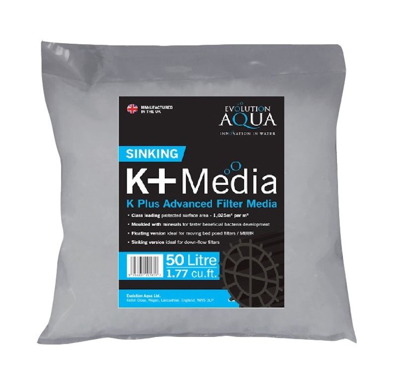 Filtermedie K+ Svart Synkemedie | 50L 