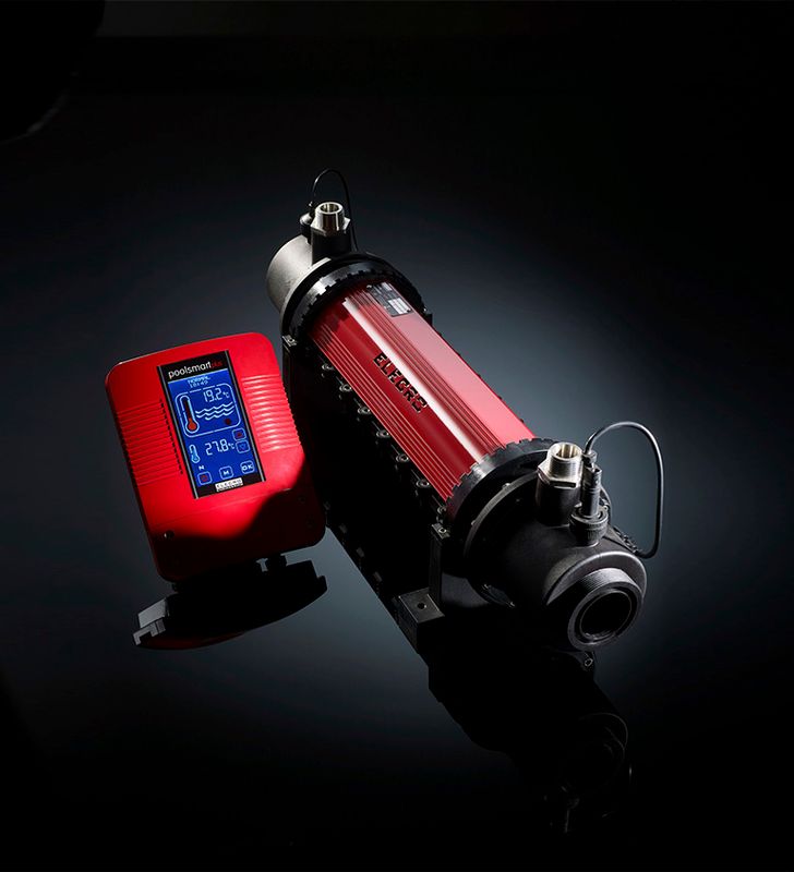 Varmeveksler Elecro Titan sst Spiral og Shell 36-95KW