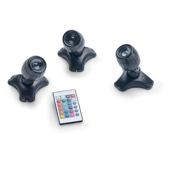 Hovedbilde Ledlys Pondostar Rgbw Set 3 | M/ Fjernkontroller