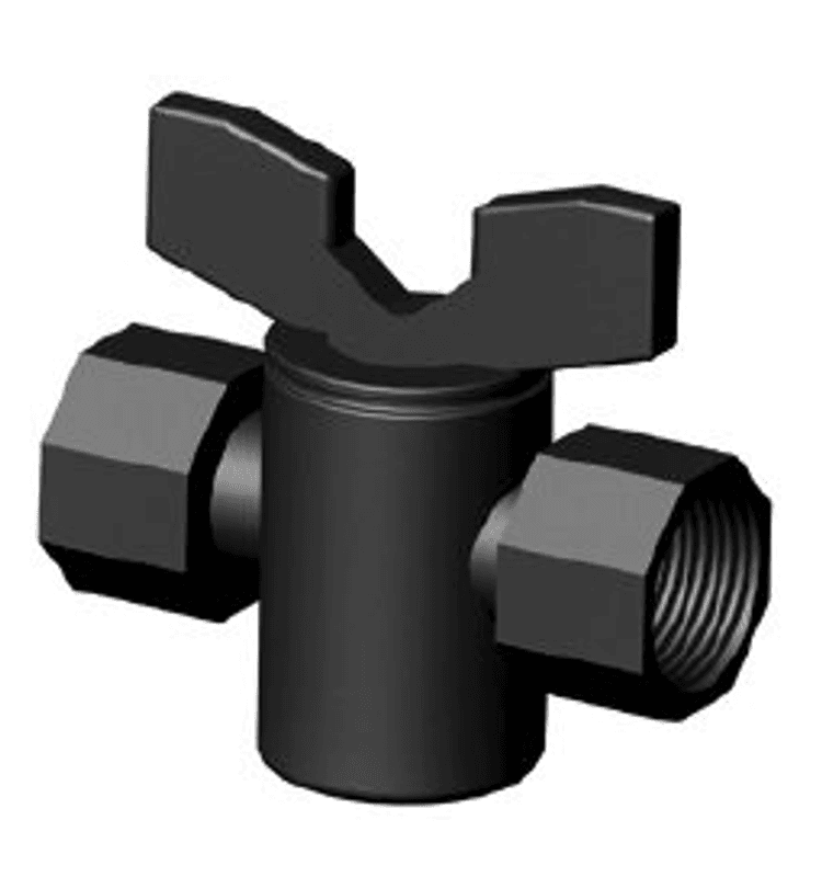 PP Sylinder Ventil Inv. Gjenger Utv. Gjenger | ½